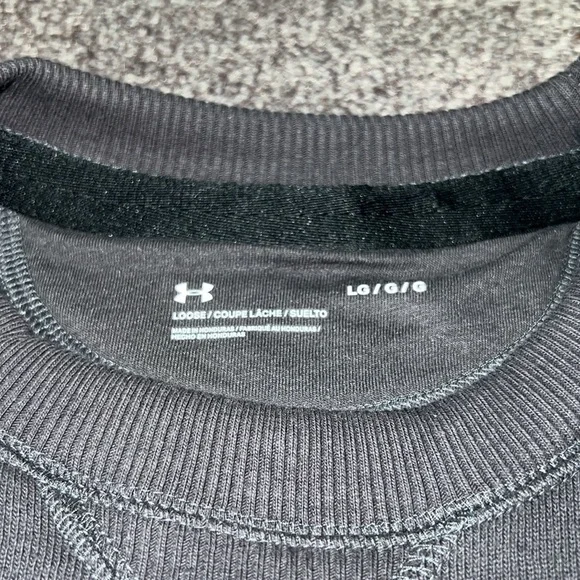 Under Armour Project Rock Iron Paradise Cutoff Sweatshirt Men L 1367037-010 - Picture 3 of 5